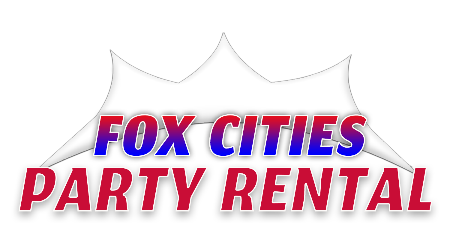 Fox Cities Party Rental logo, fox valley party rental, party rental, wedding arch, table and chair rentals, party tent rentals, wedding tent, tent rentals near me, event rentals, chair rentals near me, party chairs,tablecloth rental